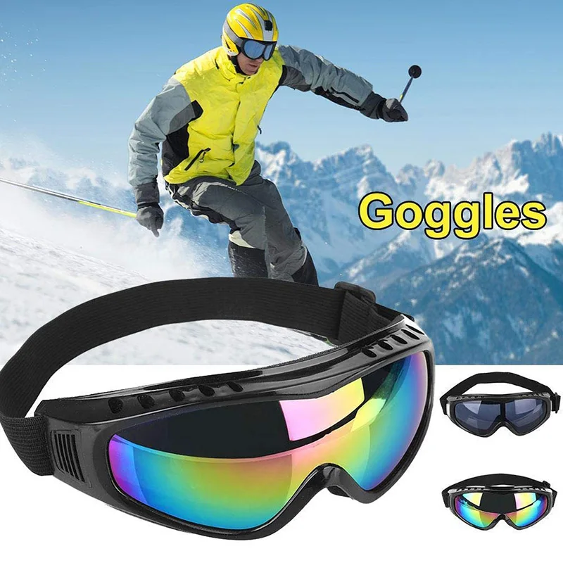 

2020 лыжные очки, защитные очки, линзы из поликарбоната, защита от УФ-лучей, ветра, анти-туман, защита песка, зимние спортивные очки для сноубор...