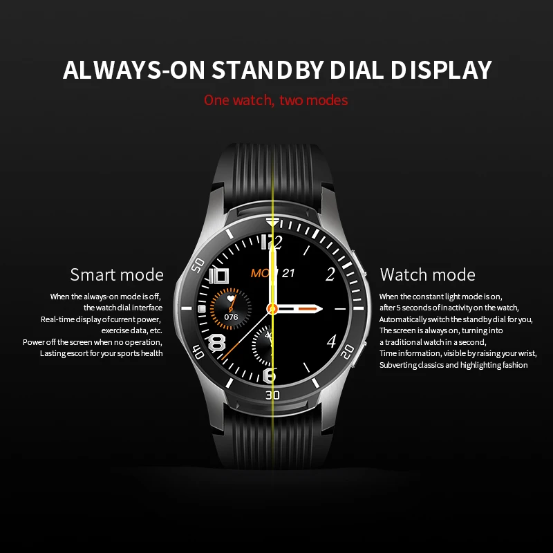 GT106 Smartwatch 1 28 дюймов сенсорный экран Bluetooth часы монитор сердечного ритма цинковый