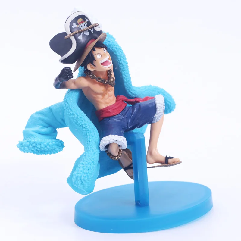 Аниме figura 17 см de una pieza mono D Luffy 20th aniversario azul LuffyPVC figua coleccionable modelo игрушки regalo|Игровые