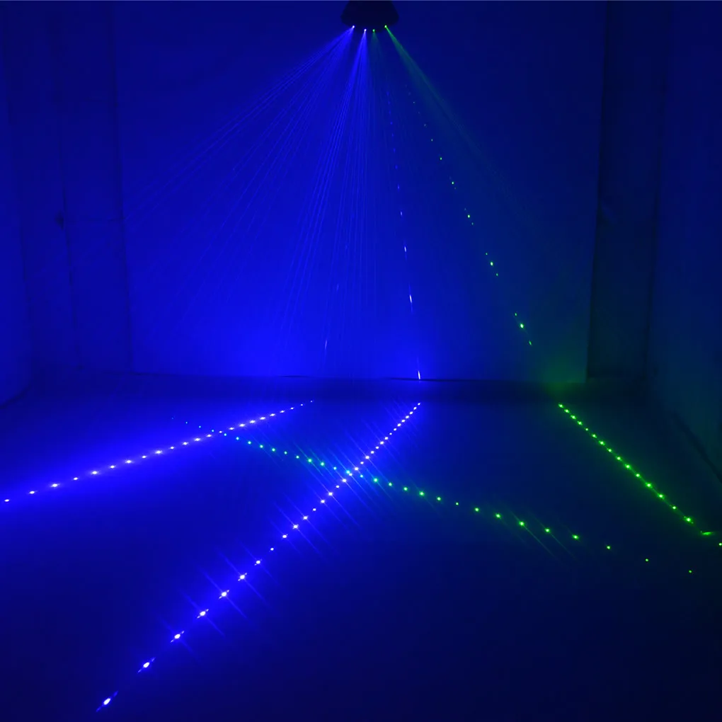 AUCD 6 Eye 7 каналов DMX двойной RGB луч сети матричный проектор лазерные огни Дискотека