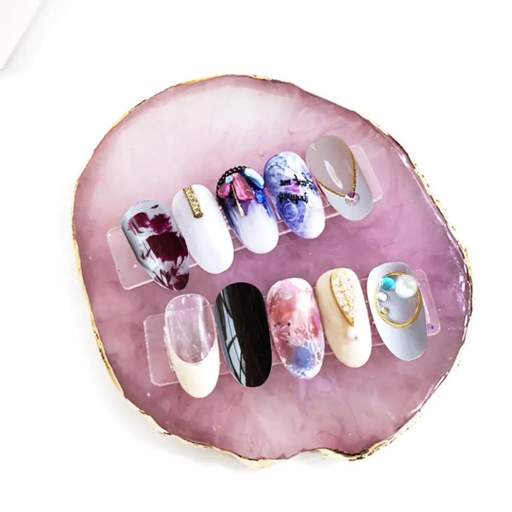 Гель-лак для нейл-арта из натурального агата цветная краска ногтей палитра