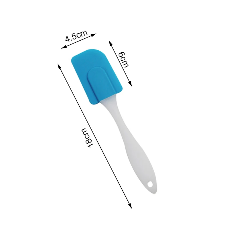 Blue Small VOGVIGO кисти, кухонная утварь, 1 шт., Кондитерские инструменты, силиконовая лопатка, скребок для выпечки, крем, масло, ручка для торта, металлическая кулинарная лопатка для торта - Цвет: Blue Small