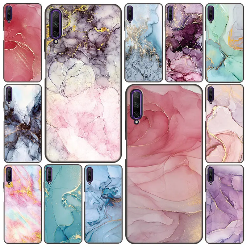 Винтажный мраморный чехол для телефона Huawei Y9A Y9S Y8P Y8S Y7A Y7P Y6P Y6S Y5P Y5 Lite Y6 Y7 Y9 Prime 2018 2019