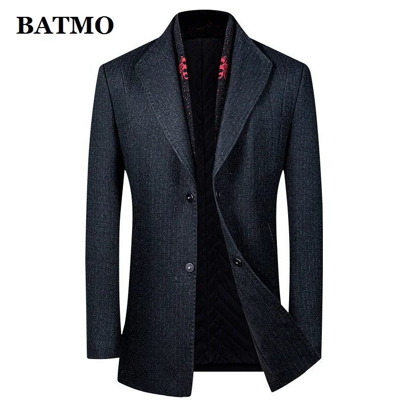 Новое поступление 2020 зимние мужские шерстяные куртки BATMO Мужской умный