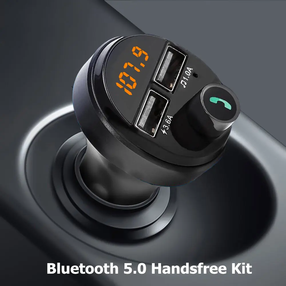 4 6 а автомобильный комплект громкой связи Bluetooth USB AUX FM-трансмиттер модулятор