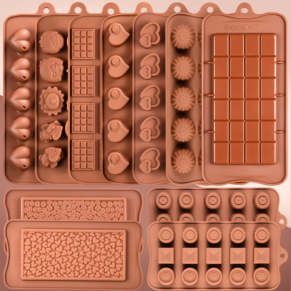 29 Hot Styles Silicone Chocolate Mold Reusable Silicone Pastry Molds Candy Gummy Mold Cake Decorating Mould Baking Forms Tools