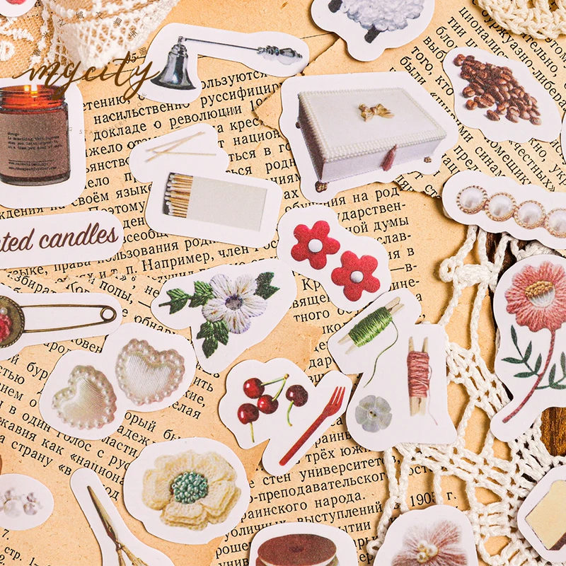 40 X коллекция повседневной жизни милой девушки DIY наклейки для дневника