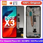 Оригинальный дисплей для Xiaomi POCO X3, ЖК-дисплей, сенсорный экран, дигитайзер для POCO X3 Pro NFC, запасные части для ЖК-дисплея M2007J20CG