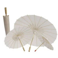 white paper parasol craft decorative chinese japanese paper umbrella for baby shower anniversary wedding birthday shoot par