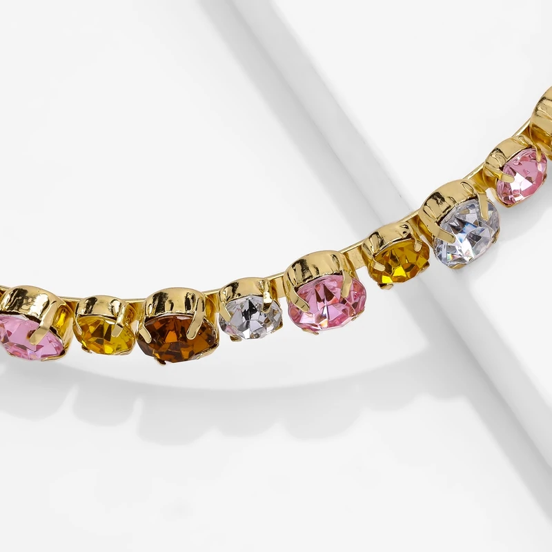 Junlead ZA Shiny Multicolor Luxury Rhinestone Hair Band Cute Headwear Crystal Headband Ornaments Hoop Accessories for Women | Украшения и