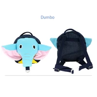 baby anti lost backpack children cute cartoon animal elephant backpack with traction rope infant safety harness walker strap