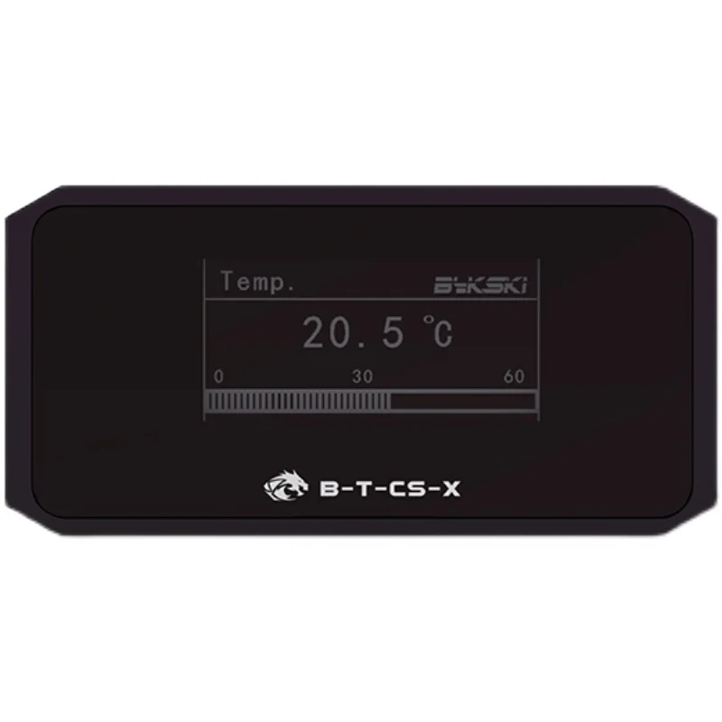 

Bykski Digital Thermometer Water Cooling System New Black POM OLED Display Monitor, B-T-CS-X