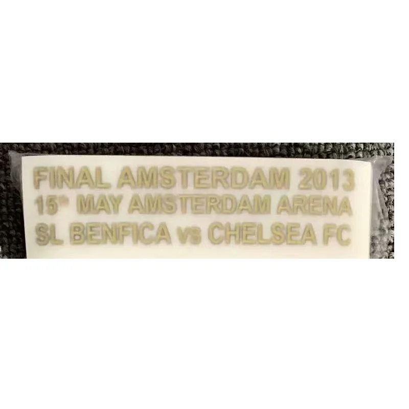 

Final Amsterdam 2013 Match Details Patch Heat Transfer Iron ON Soccer Badge Patches