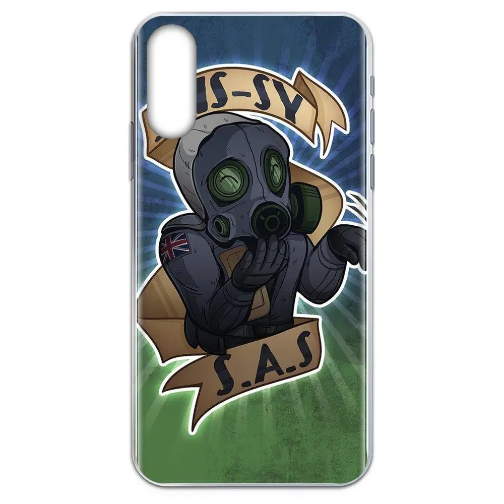 Наклейка Cs Go цветной рисунок из ТПУ розовый для Samsung Galaxy A31 A51 A71 5G A81 A90 A91 A01 A11 M31 S11 S11E