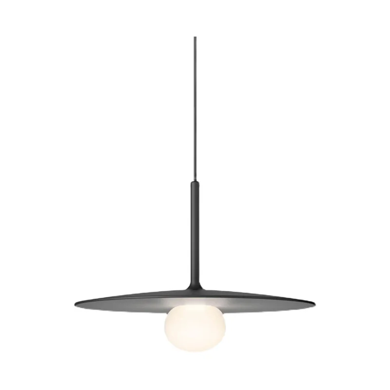 Скандинавский стеклянный подвесной светильник с одной головкой для ресторана