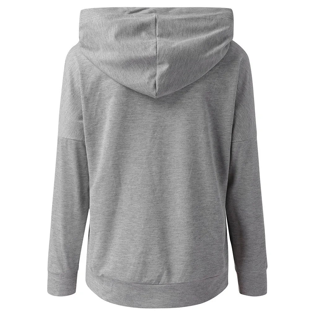 Женская толстовка с длинным рукавом и принтом Moletom Повседневный пуловер