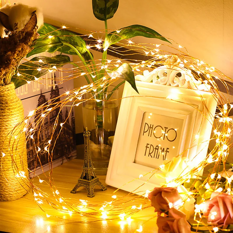 Напольный садовый настенный светильник 2Mx10 ветка солнечная дерево лоза медная