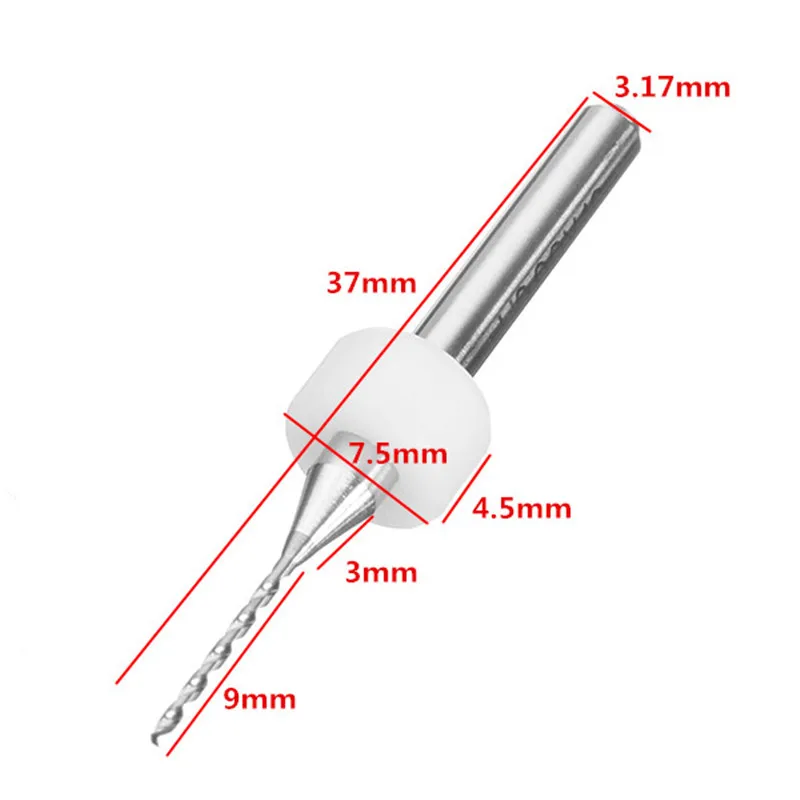 

50pcs Drill Bits Tungsten Carbide Micro Set Engraving Tools Drill Bits Tools For PCB Circuit Board 0.5+0.6+0.7+0.8+0.9mm