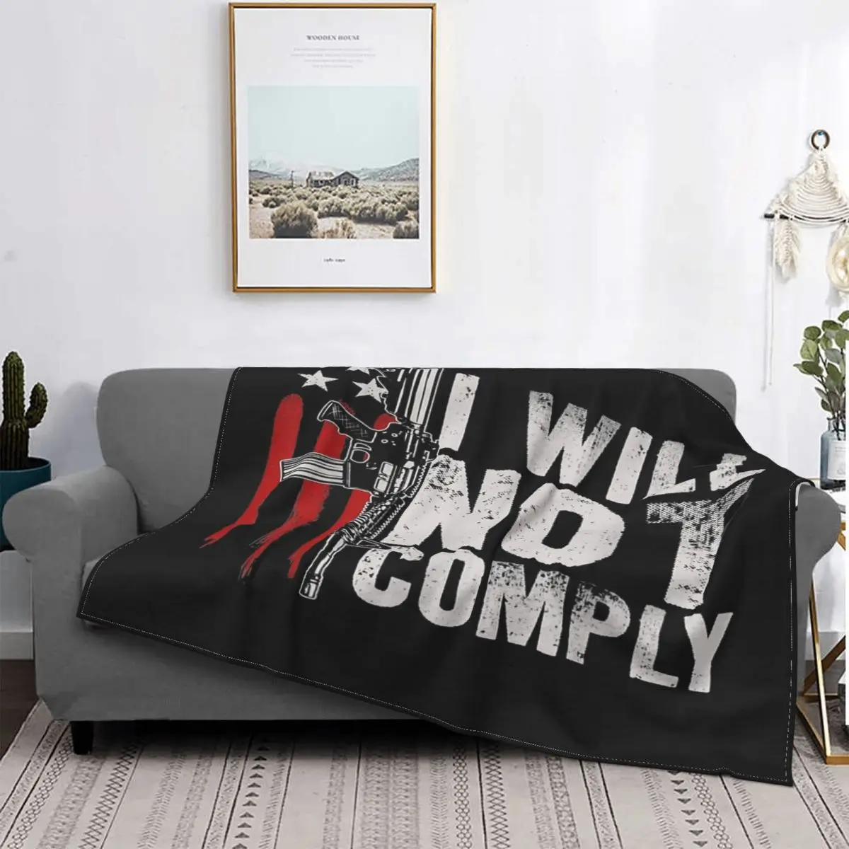 

Gun Ar-Manta a cuadros con bandera American, colcha de verano, 15