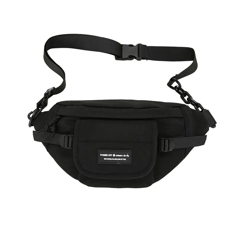 

Casual Crossbody Bags 2021 Fashion Men Chest Bag Nylon Outdoor Phone Pouch Travel Belt Waist Pack Unisex Hip Fanny Pack