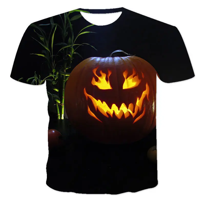 Хэллоуин 2021 на весну и лето Новое поступление для мальчиков девочек 3D узор