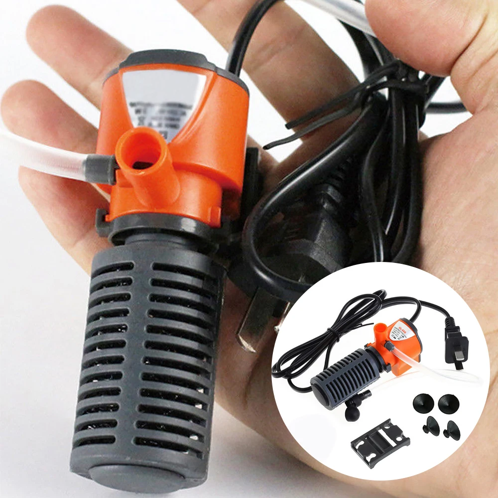 Фильтры для аквариума пруда мини фильтр 3в1 3 Вт 5 внутренний кислородные