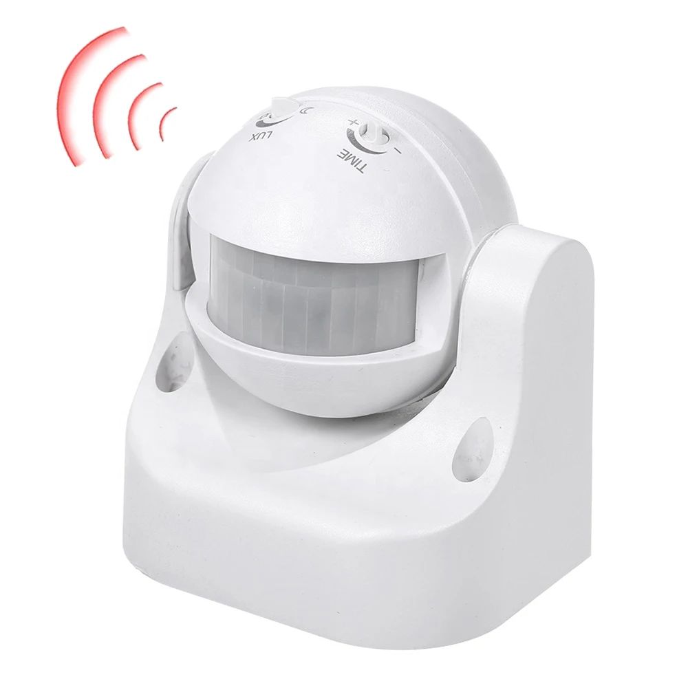 Белый Черный Инфракрасный датчик движения переключатель человеческого тела