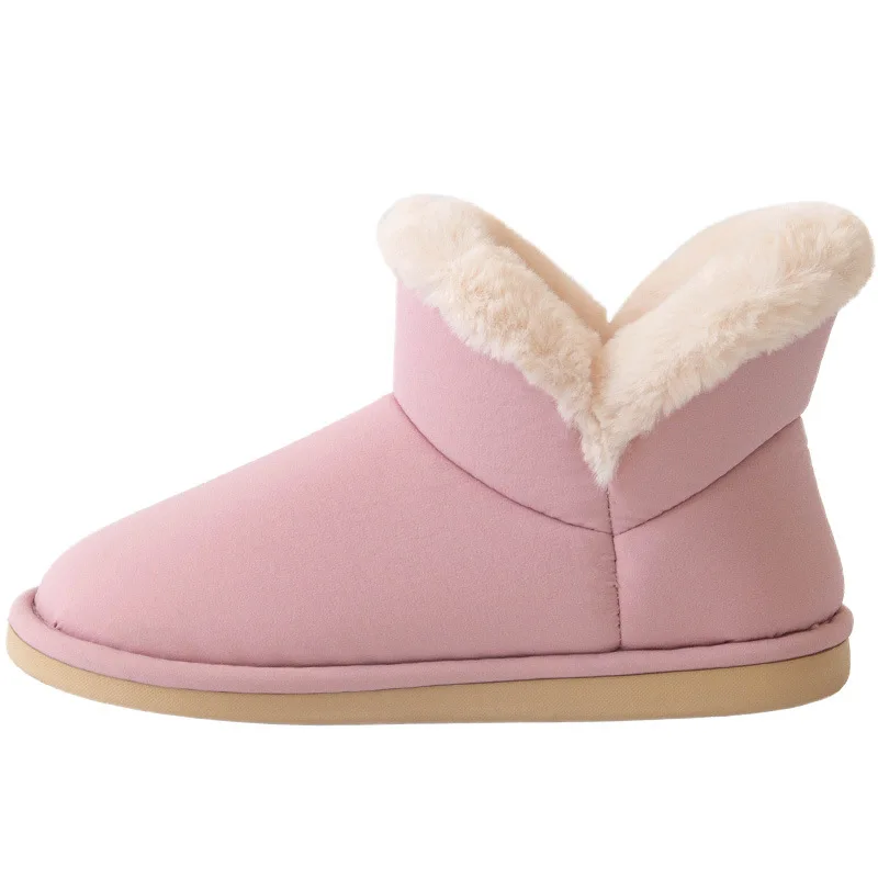 Женские зимние тапочки бархатная теплая хлопковая обувь для дома Женская