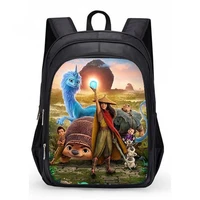 girl raya and dragon 3d printed bag backpack daily schoolbag unisex student satchel travel hiking rucksack anime cosplay