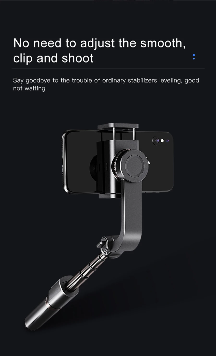 MAMEN ручной карданный стабилизатор 3 в 1 селфи палка телефон для iPhone 11 pro Max 7 8 Plus X XS MAX для samsung Galaxy Action