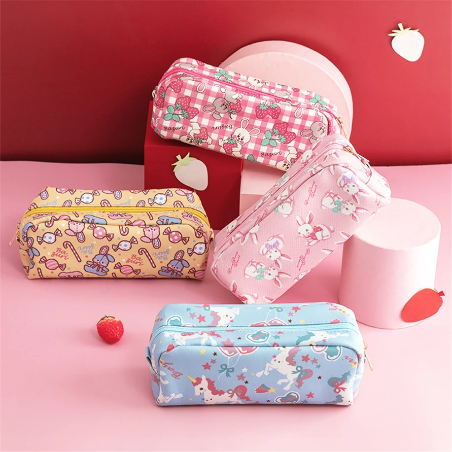 

Pencil Cases Astuccio Scuola Cartuchera Unicorn Cute Escolar Pouch Rabbit Bags For Girl Pencilcase Piornik School Kalem Kutusu