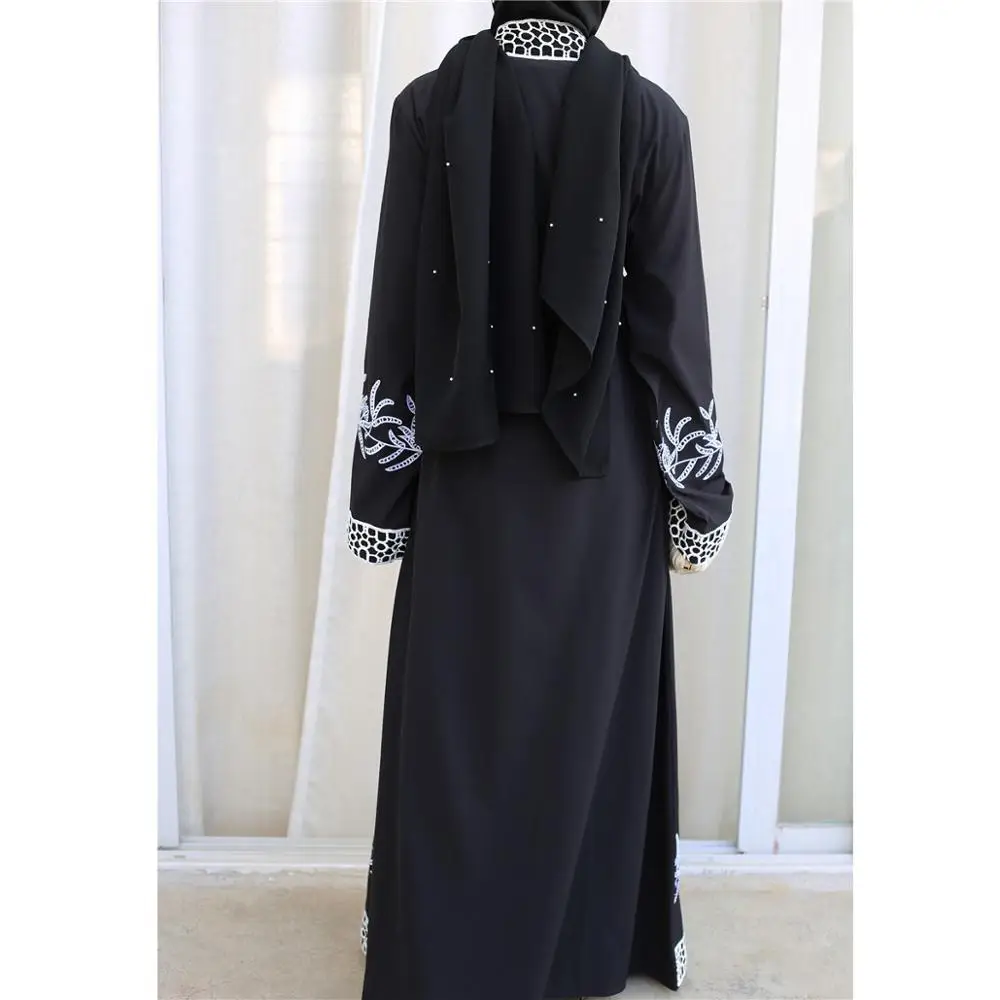 2020 Новый Мусульманский Абая Ближний Восток исламский Дубай вышитые кружева
