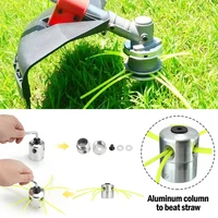 aluminum grass trimmer head with 4 lines brush cutter lawn mower cutting line for strimmer replacement tool garden accessories
