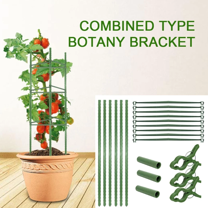 

9 шт. садовых рычагов для томатной клетки + 3 шт. соединительных труб + 6 шт. длинных трубок + 3 шт. зажимов для захвата петли для альпинизма