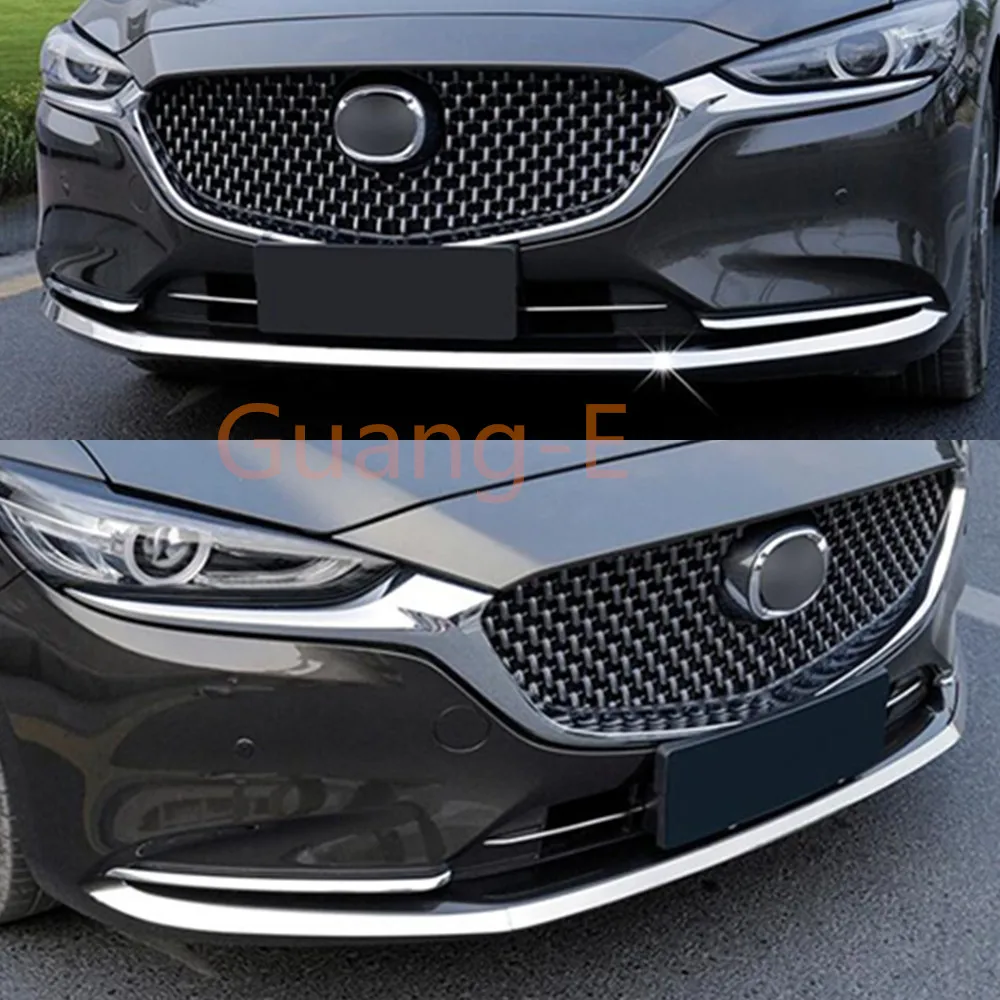 Для Mazda 6 Mazda6 Atenza 2019 2020 крышка автомобиля бампер двигатель отделка из нержавеющей