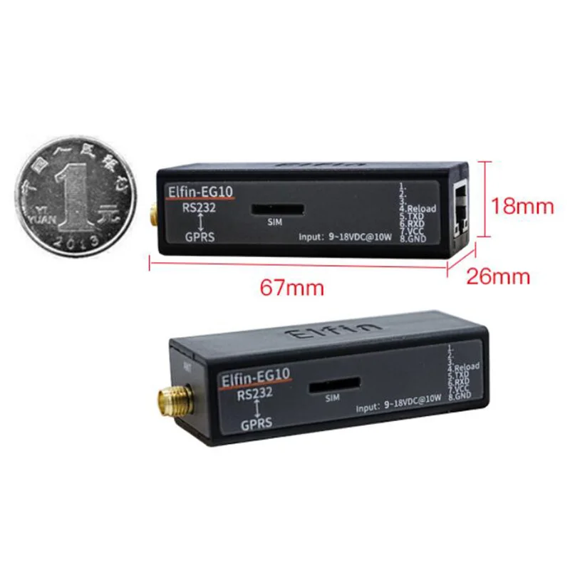 HF Elfin-EG10 последовательный сервер Sup порт Modbus TCP IP Функция RJ45 RS232 в GSM GPRS модуль