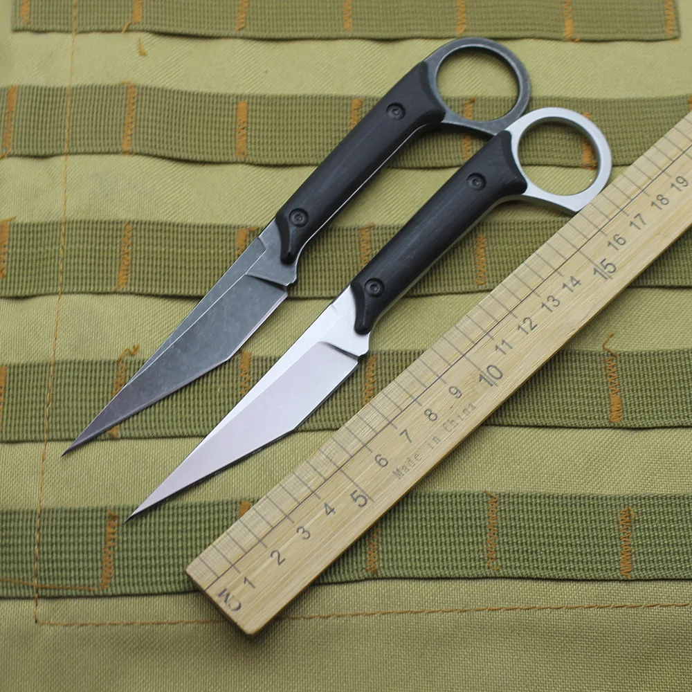 

440C фиксированное лезвие G10 Ручка высокая твердость острый маленький армейский нож Дикий EDC инструмент