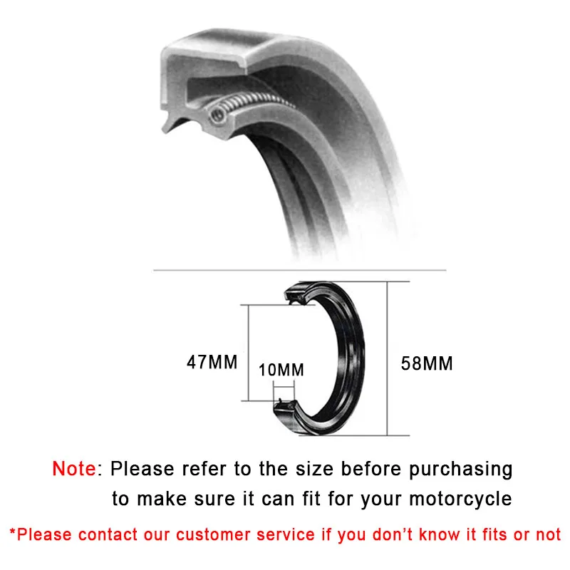 47 58 10 уплотнители масляного амортизатора передней вилки Уплотнители пыли