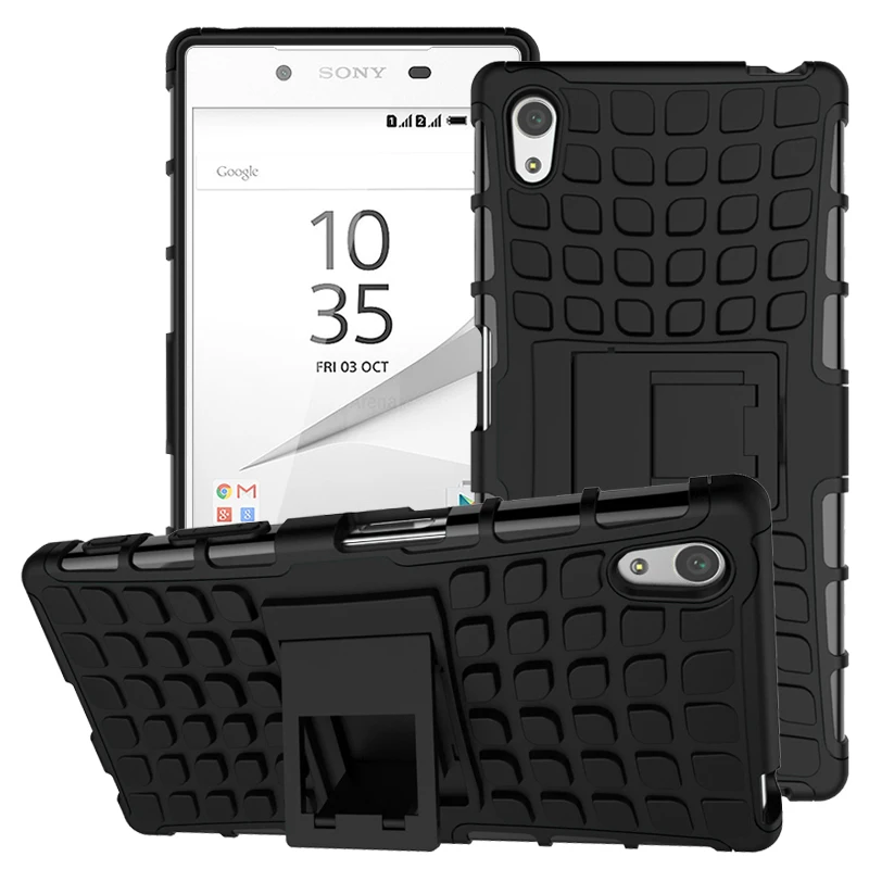 Для sony Xperia Z5 Z2 Z3 Z4 XA Mini Compact Premium TPU & PC подставка держатель бампер чехол для телефона