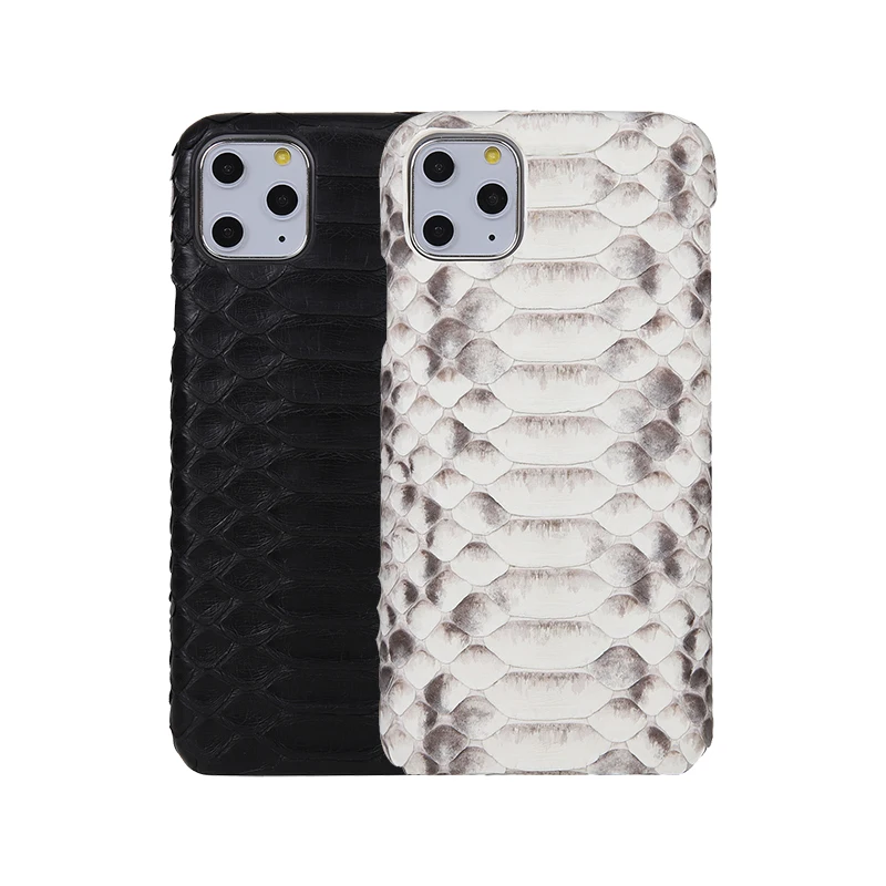 

Original Luxury For iPhone 11 Pro Max Genuine Python Skin Leather Case Original Leather Back Cover For iPhone 11/Pro/Max Cases