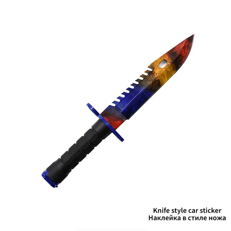 

15cm*15cm Car Decals for CS GO Brass Knuckles Knife Car Stickers Waterproof Laptop Auto Decoration Car Decals PVC Kk
