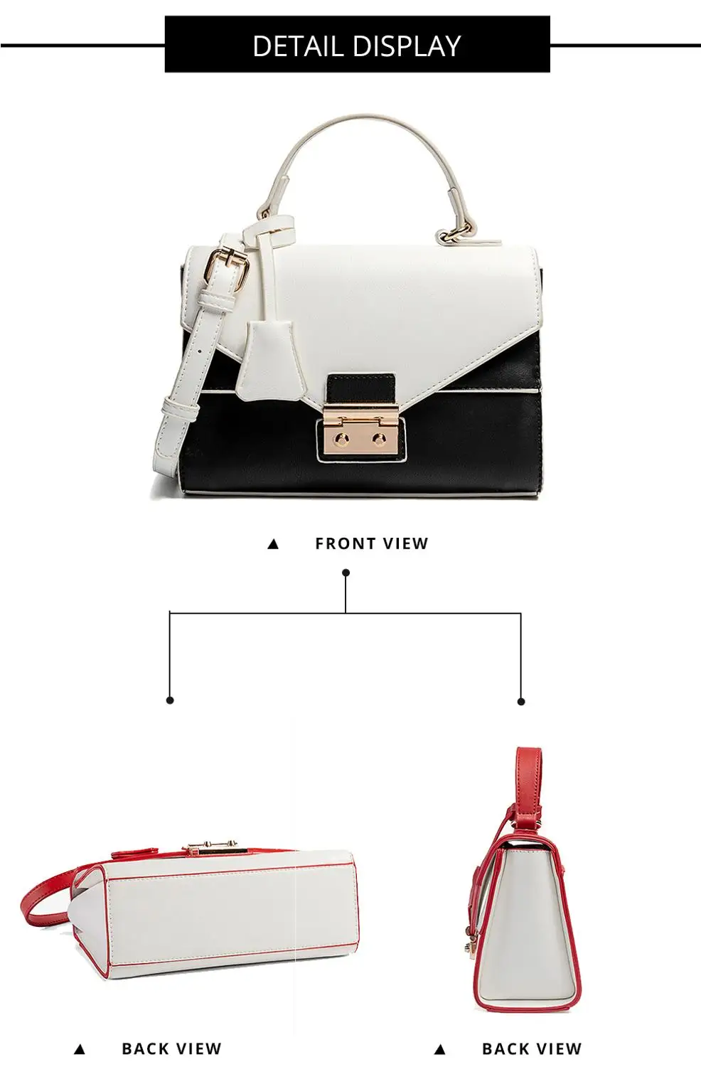 Контрастных Цвет сумка через плечо женская минималистическая Сумочка Изящные