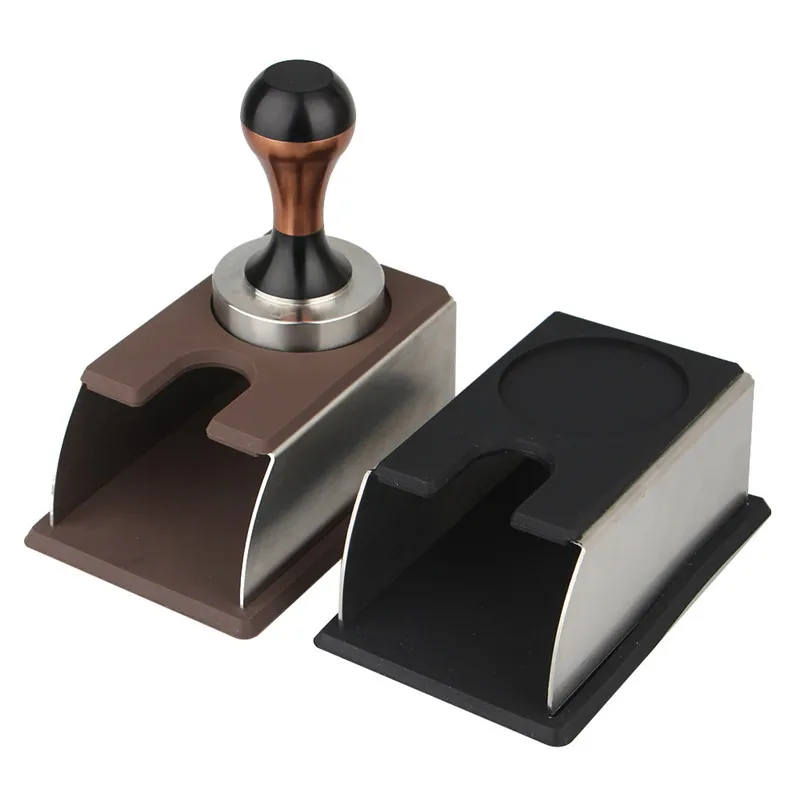 

Hot Sales Coffee Tamper Distributor Holder Solid Stand Coffee Handle Support Base Rack Coffee Espresso Accessories for Barista