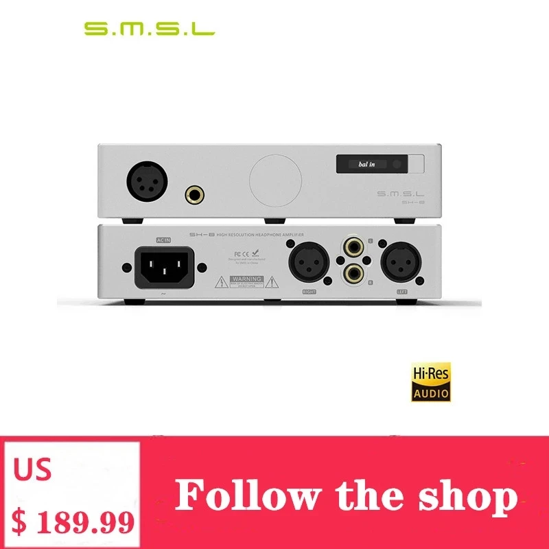 SMSL SH-8 Hi-Fi наушники-Плеер Усилитель 6 35 мм/сбалансированный высокая