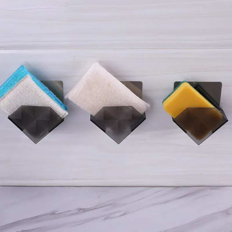 

Kitchen Storage Rack Organizer Hanging Multifunctional Shelves for Wall No Drilling Plastic Sundries