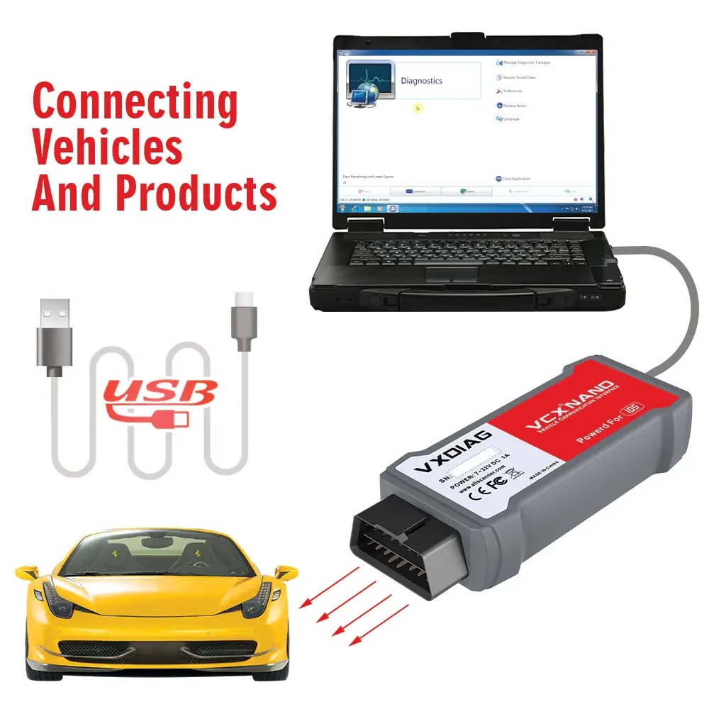 VXDIAG USB VCX NANO для Mazda 2 в 1 с IDS V95 | Автомобили и мотоциклы