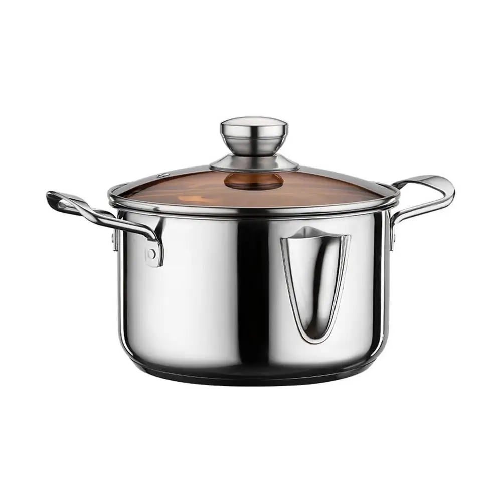 

Nonstick Soup Pot with Lid Pasta Cooking Pot with Double Handles