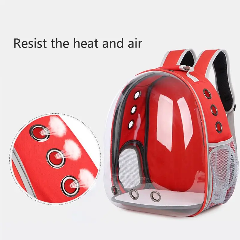 

Breathable Transparent Capsule Pet Cat Puppy Travel Space Backpack Carrier Bag
