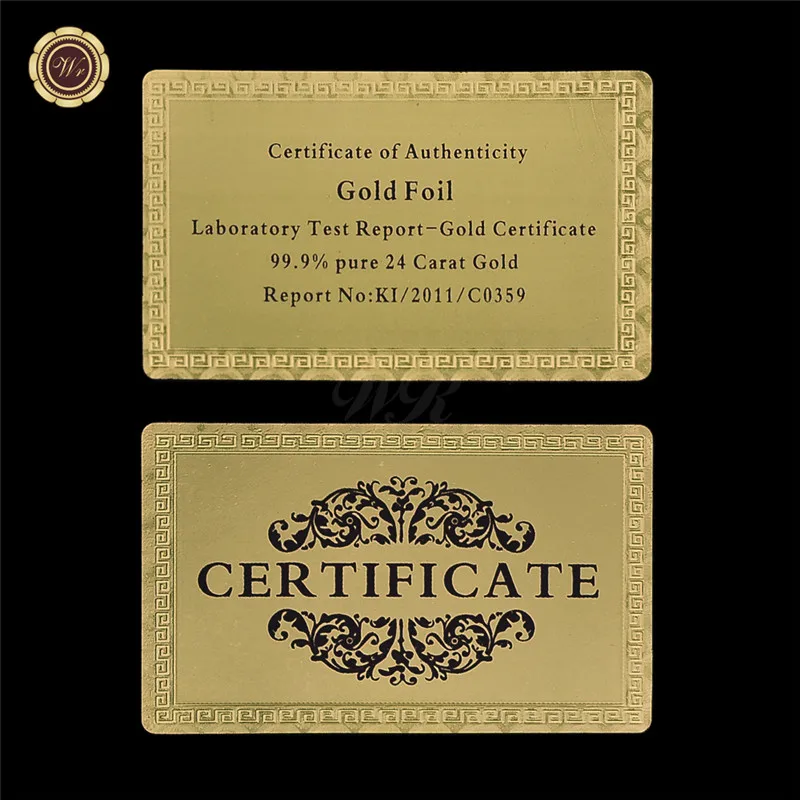 Роскошный домашний декор WR Золотая банкнота качество мировые деньги за сувениры