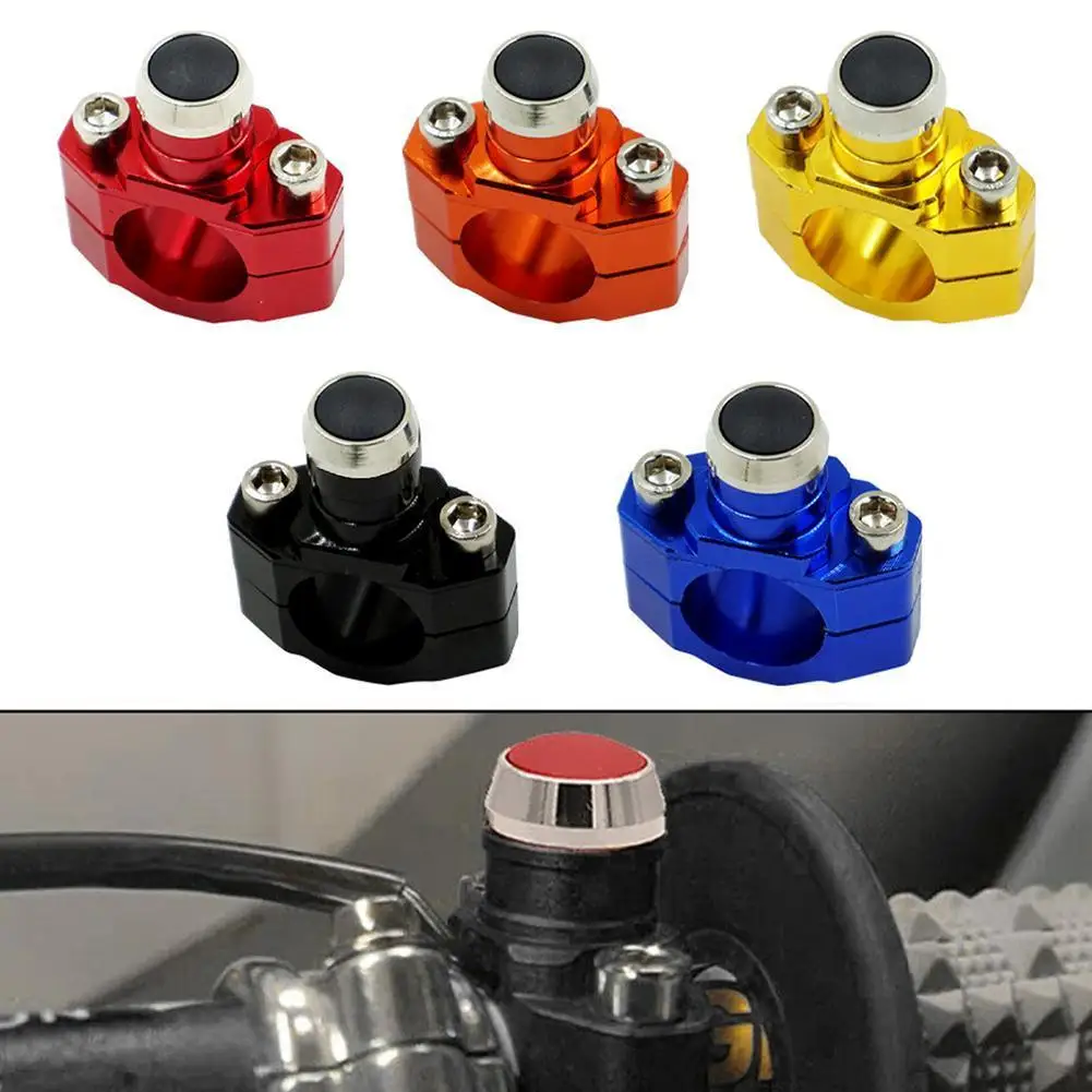 

Motorcycle CNC Universal Kill Switch Stop Start Button Rotating Bar Clamp